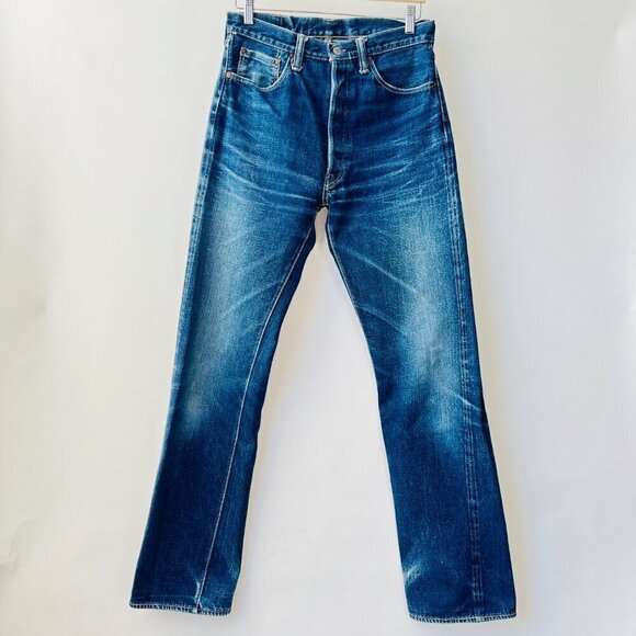 Skull Denim Alchemist selvedge Men jeans distressed, Size 29-30 M66 - Picture 1 of 13